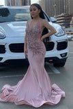 Halter Fantasy Pink Evening Dress Sleeveless with Beadings BM bride