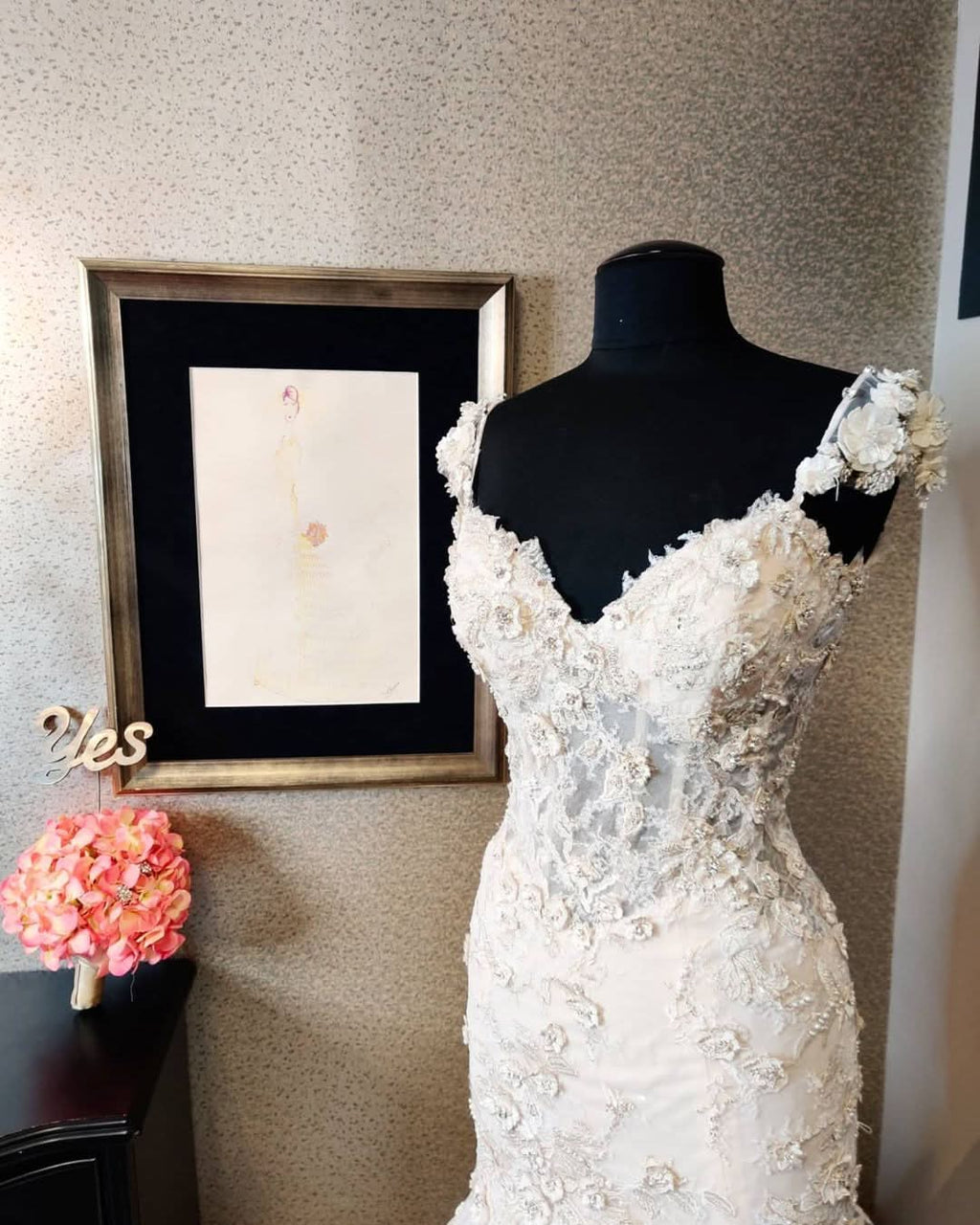Sleeveless Sweetheart Backless Mermaid Wedding Dress with Lace BM bride