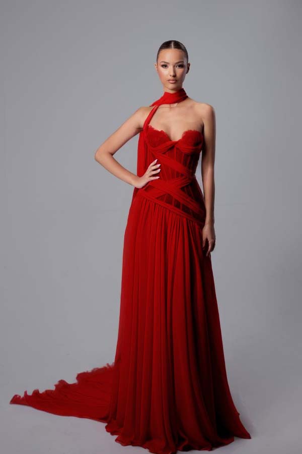 Strapless Sweetheart Sleeveless Long Prom Dress With Pleated