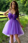Captivating Royal Blue Sheath Sequins Lace-Up Homecoming Dress BM bride