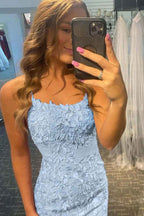 Orange Short Tight Homecoming Dress with Lace Beading Bmbride