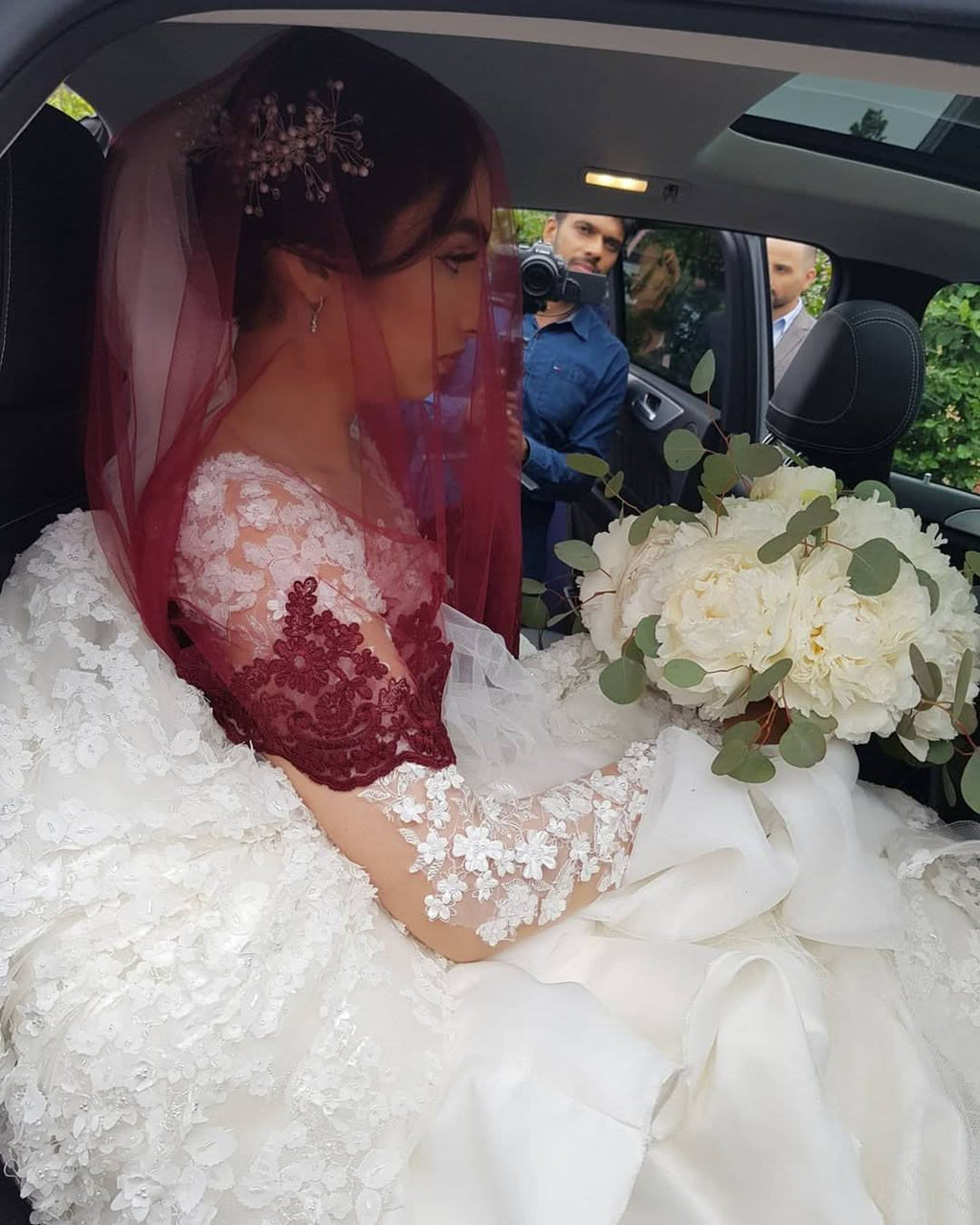 Elegant Long Sleeve Lace Princess Wedding Dress BM bride