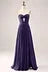 Gorgeous Fuchsia Strapless Cut Out Draped Pleated Prom Dress BMBRIDE