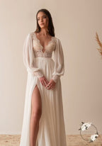 Lace Appliqued Wedding Dresses for Bride 2025 Beach Wedding Bridal Gowns for Women SE002