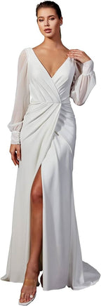 Lace Appliqued Wedding Dresses for Bride 2025 Beach Wedding Bridal Gowns for Women SE002