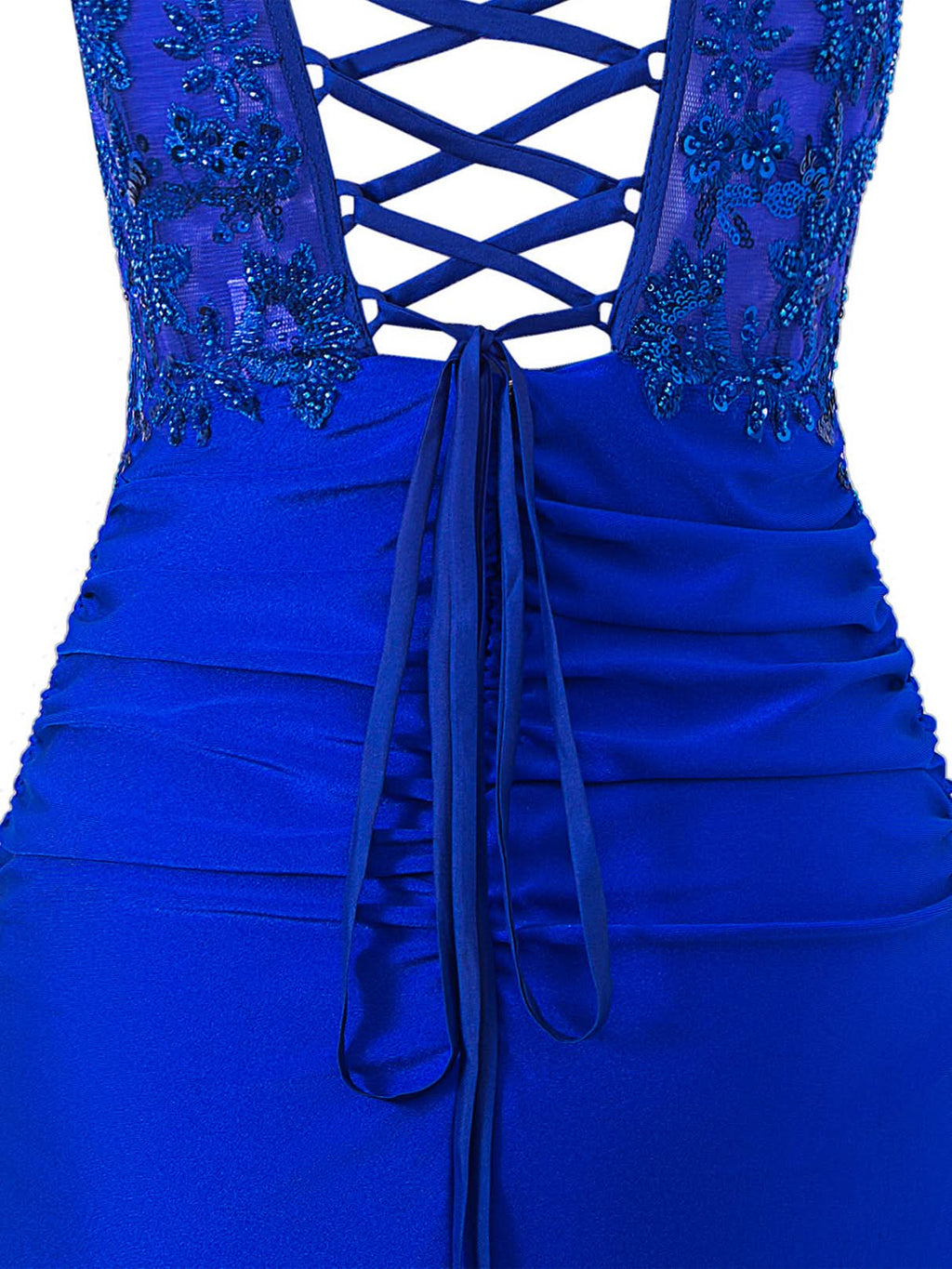 Stylish Royal Blue Sheath Short Spaghetti Strap Jersey Homecoming Dress BM bride