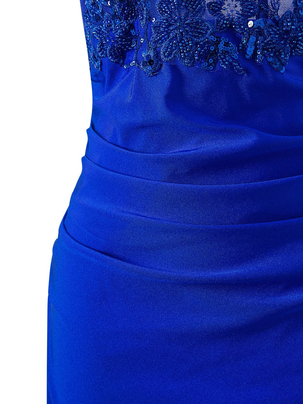Stylish Royal Blue Sheath Short Spaghetti Strap Jersey Homecoming Dress BM bride