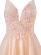 Glamorous Glitter Tulle A-line Short Spaghetti Strap Homecoming Dress BM bride