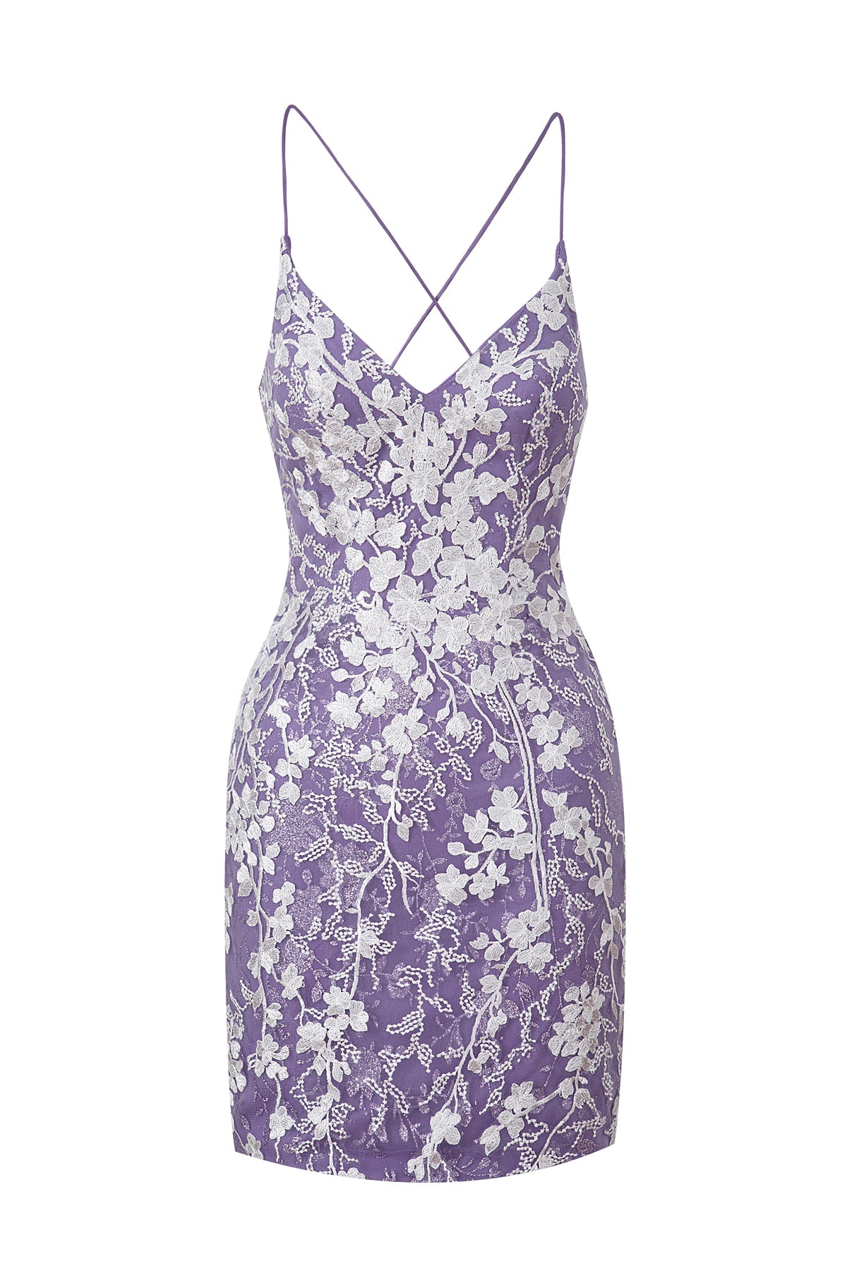 Lovely Sheath Short Spaghetti Straps Lace Homecoming Dress BM bride