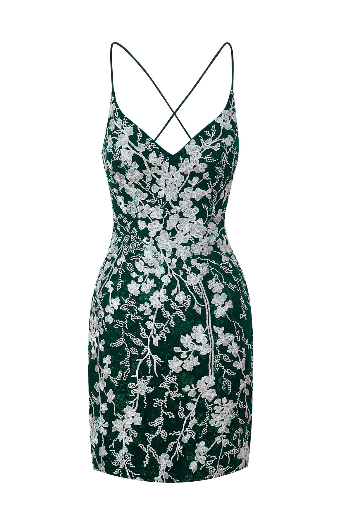 Lovely Sheath Short Spaghetti Straps Lace Homecoming Dress BM bride