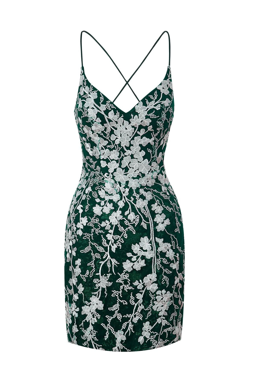 Lovely Sheath Short Spaghetti Straps Lace Homecoming Dress BM bride