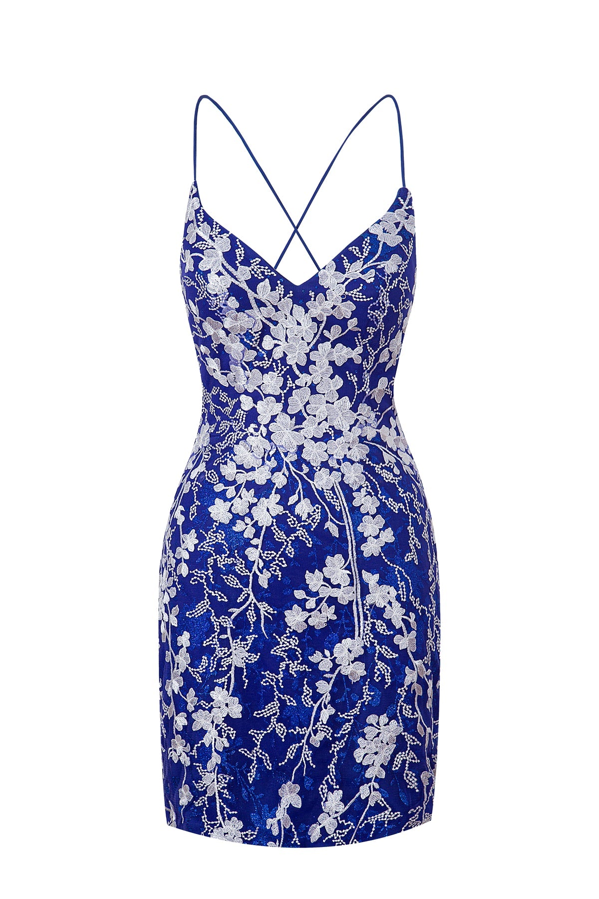Lovely Sheath Short Spaghetti Straps Lace Homecoming Dress BM bride