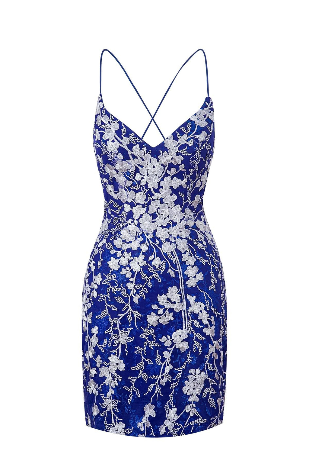 Lovely Sheath Short Spaghetti Straps Lace Homecoming Dress BM bride