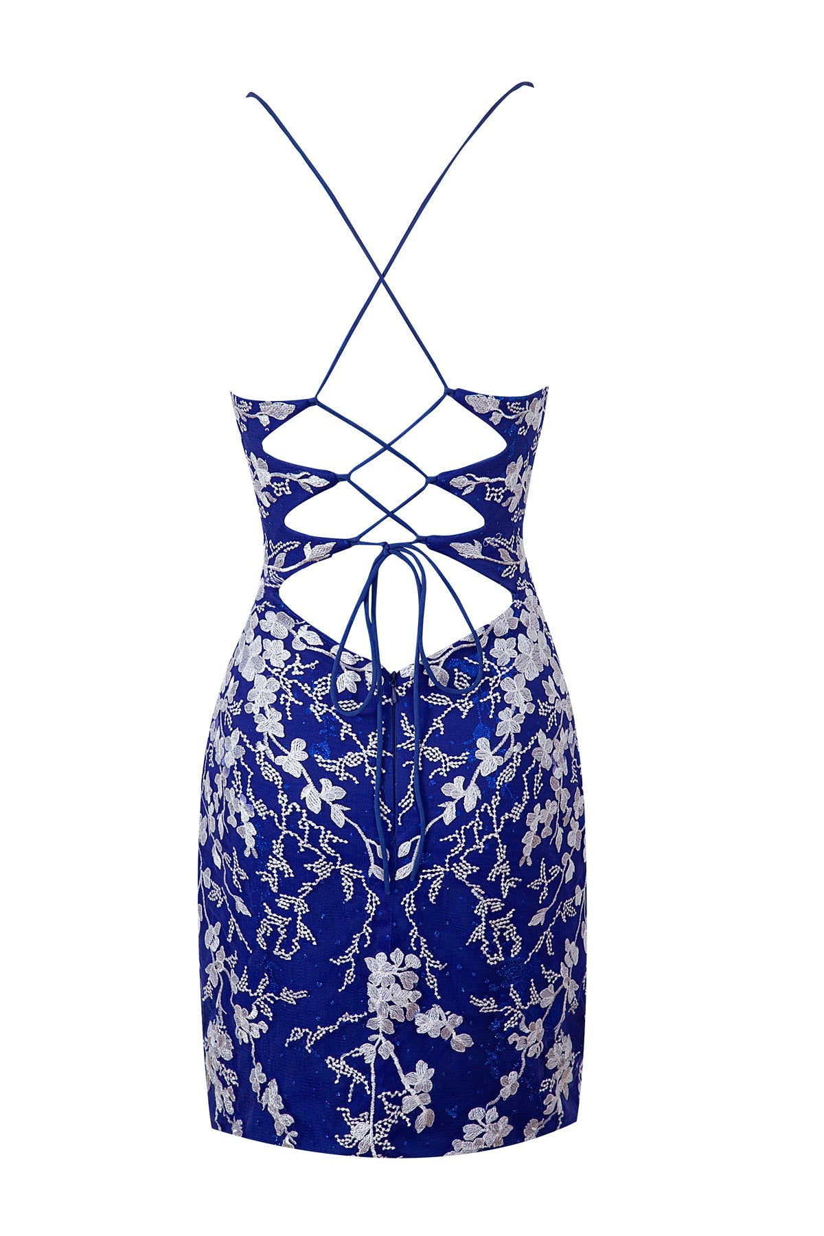 Lovely Sheath Short Spaghetti Straps Lace Homecoming Dress BM bride