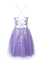 Sparkly Aline Short Glitter Tulle Homecoming Dress with Appliques BM bride