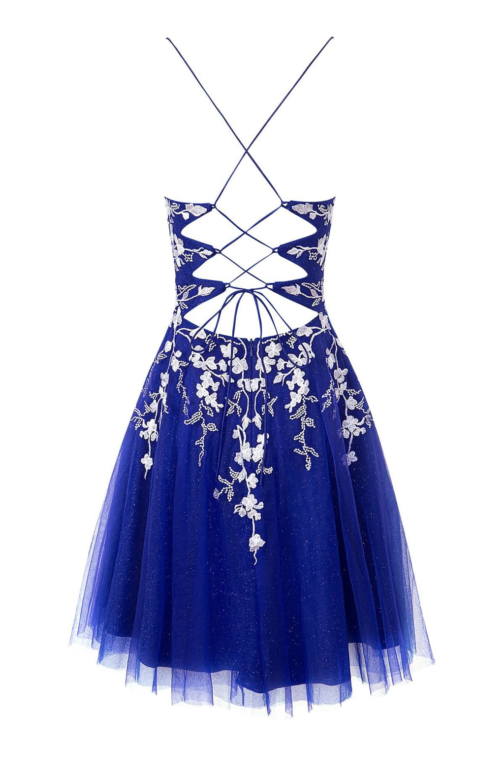 Sparkly Aline Short Glitter Tulle Homecoming Dress with Appliques BM bride