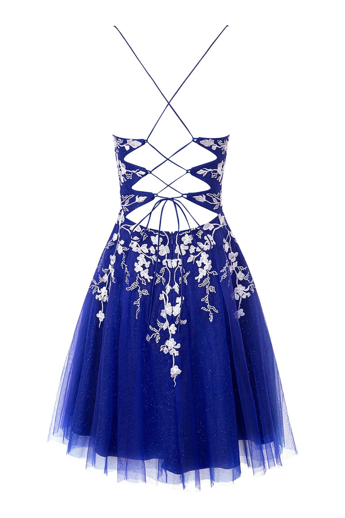 Sparkly Aline Short Glitter Tulle Homecoming Dress with Appliques BM bride