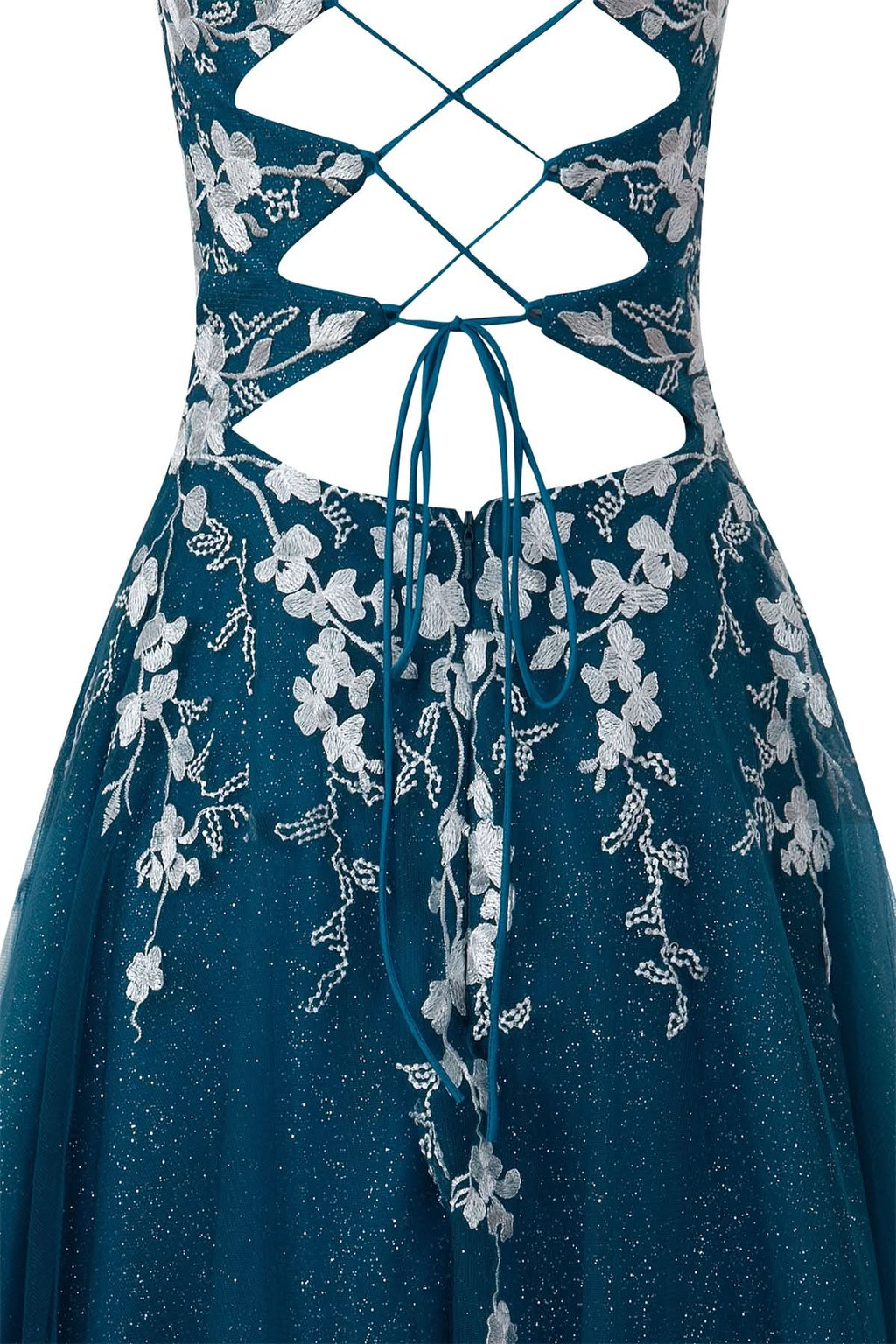 Sparkly Aline Short Glitter Tulle Homecoming Dress with Appliques BM bride