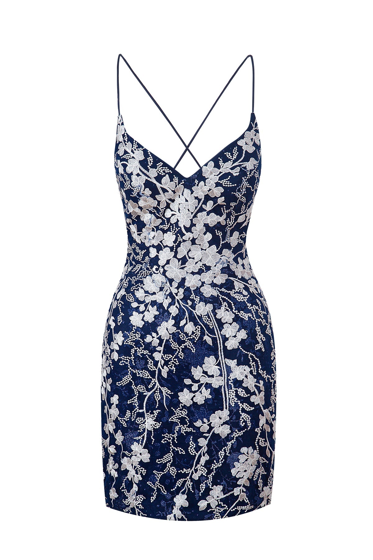 Lovely Sheath Short Spaghetti Straps Lace Homecoming Dress BM bride