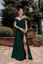 Burgundy Sweetheart Sequins Prom Dress with Front Split and Spaghetti-Straps BM bride