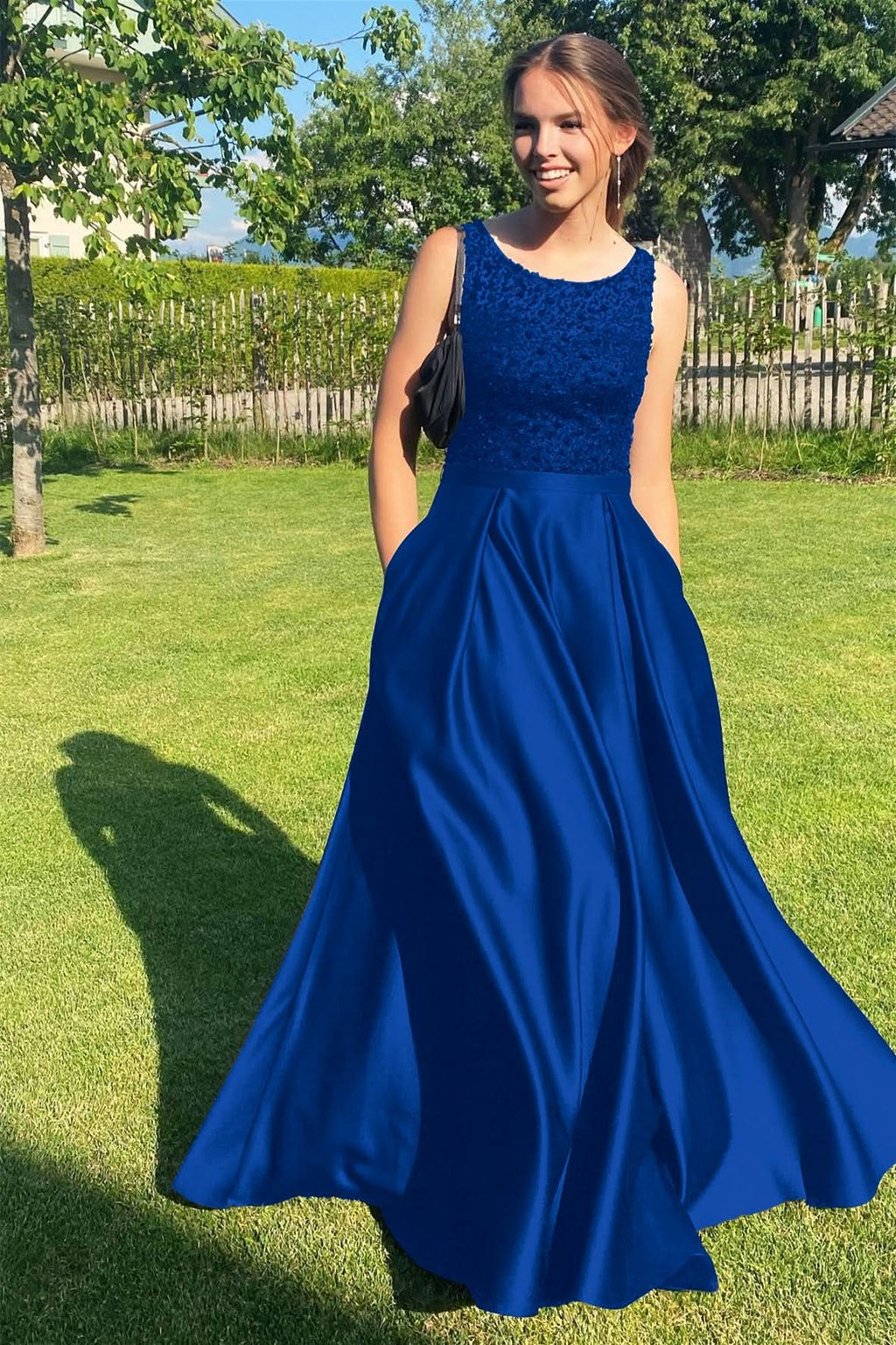 Elegant Black Sleeveless Jewel Mermaid Sequins Long Prom Dress Online BM bride