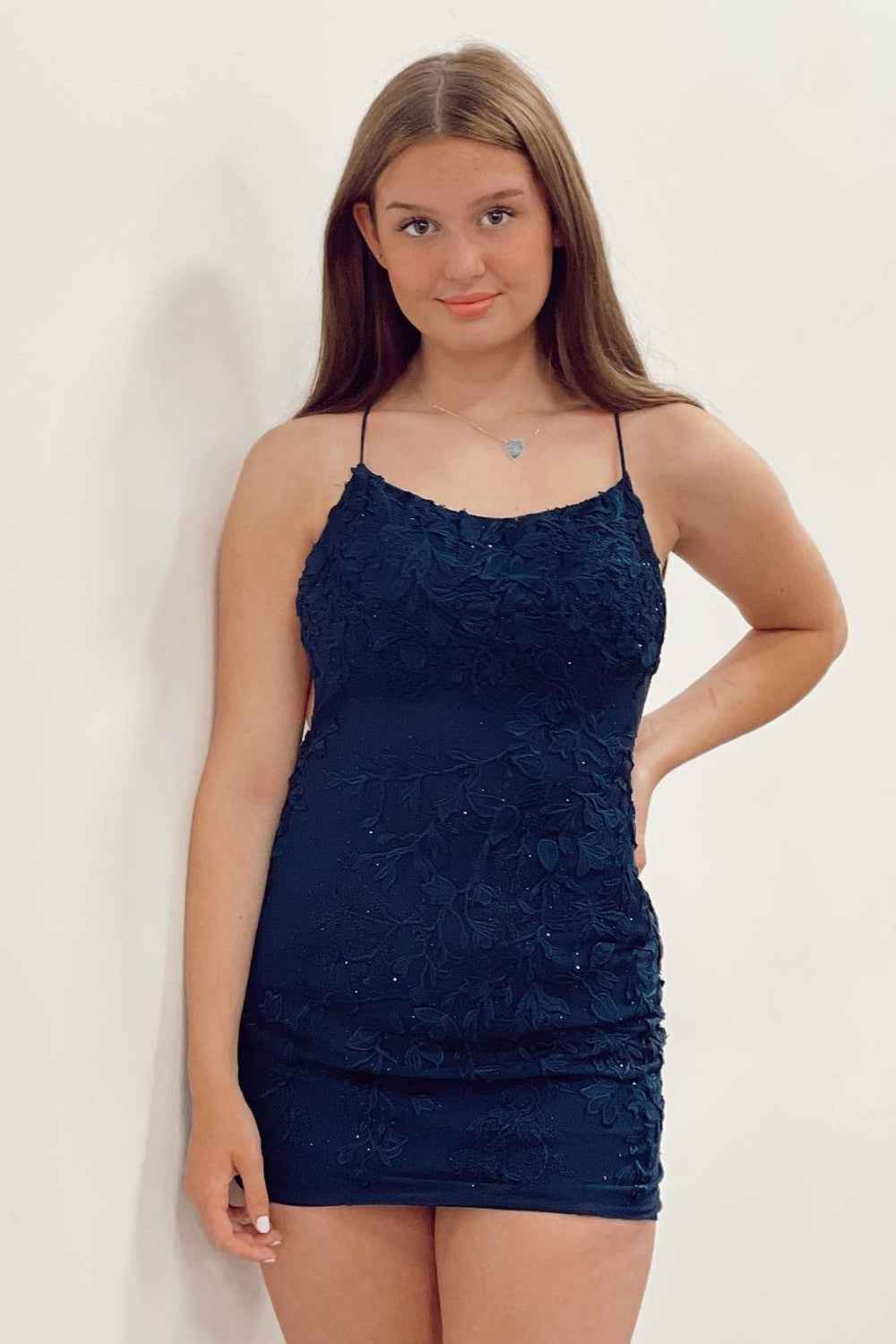 Lilac Tight Short Prom Dress with Appliques Bmbride