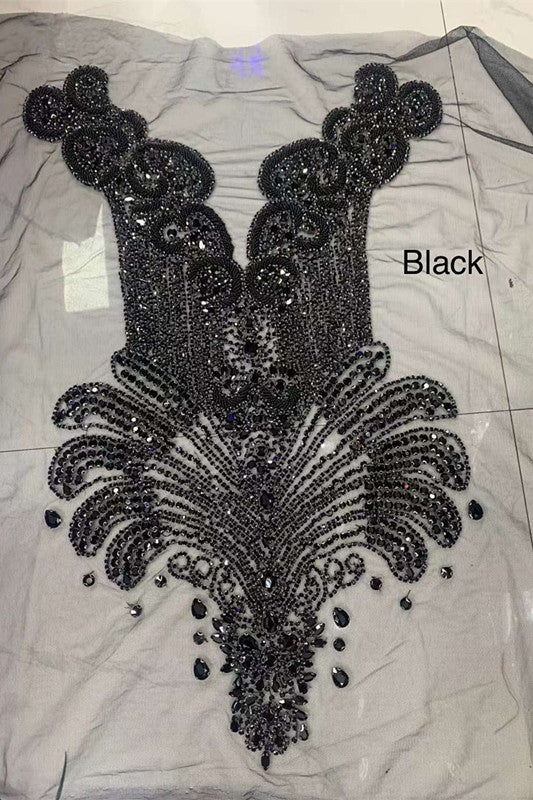 Crew Neck Sequins Sleeveless Flower Mermaid Princess Prom Dress Splicing Trumpet