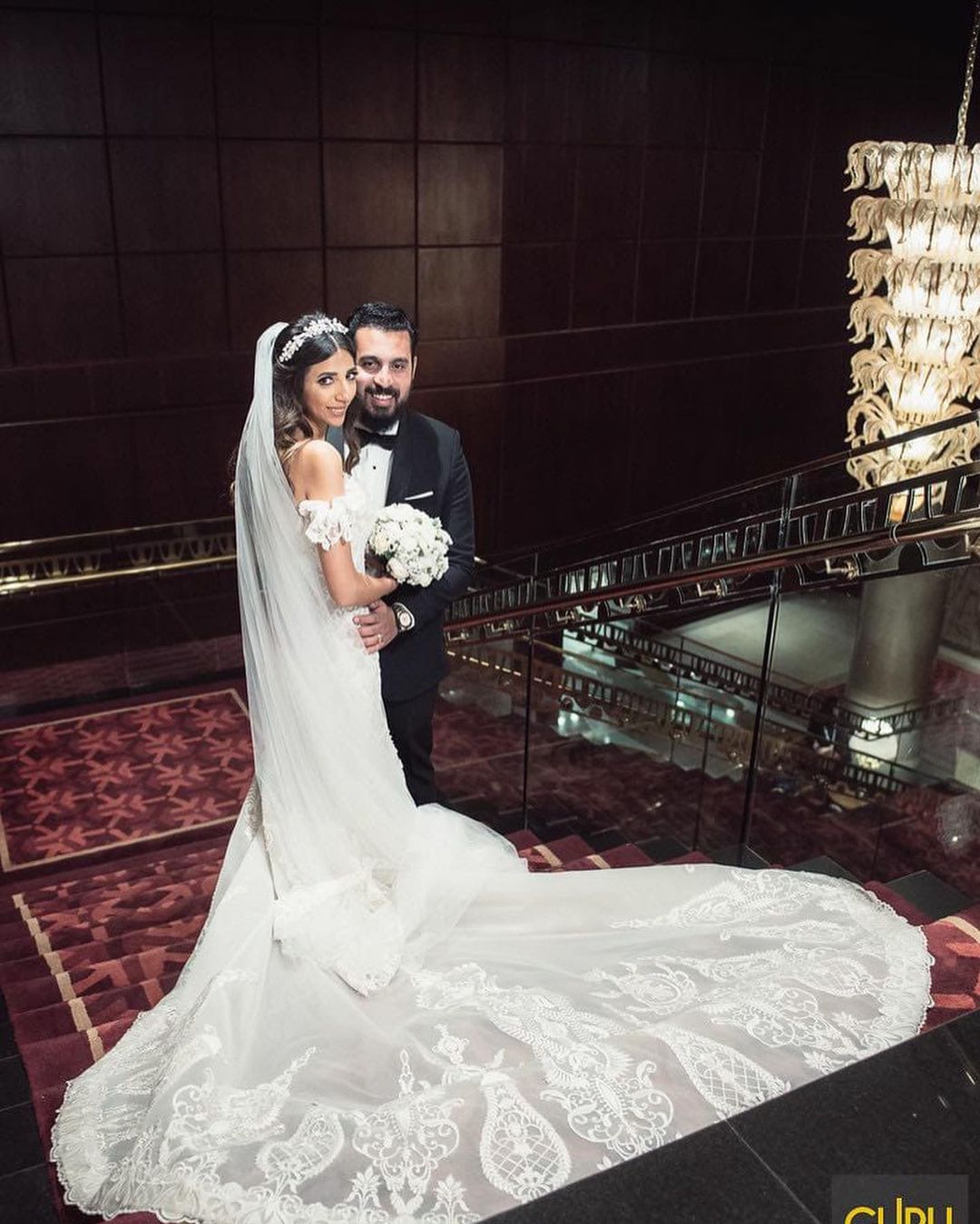 Beautiful Long Mermaid Wedding Dress Off-the-shoulder With Lace Tulle BM bride