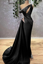 Lilac Off-the-Shoulder Sleeveless Mermaid Prom Dress with Rhinestones BM bride