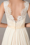 Champagne Lace Chiffon Wedding Dress BM bride