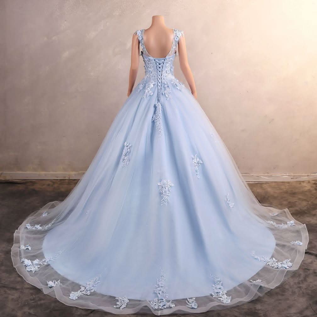 BMbride Women's Beading Sweetheart Ball Gown Tulle Layed Long Quinceanera Dress