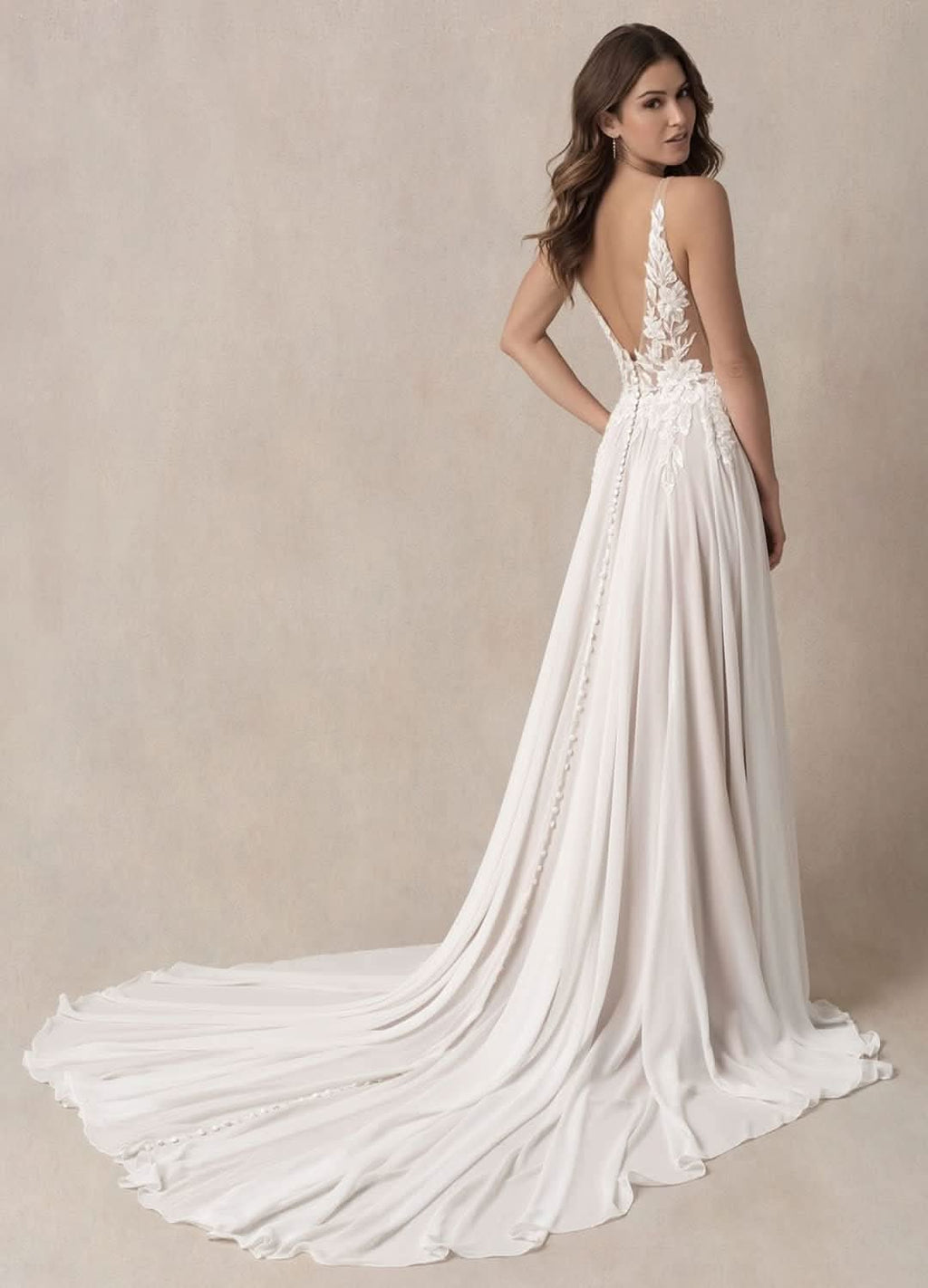 Lace Appliqued Wedding Dresses for Bride 2025 Beach Wedding Bridal Gowns for Women SE002