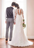 Women's Beach Spaghetti Strap Wedding Dresses for Bride 2025 Boho Long Lace Bridal Gowns for Wedding