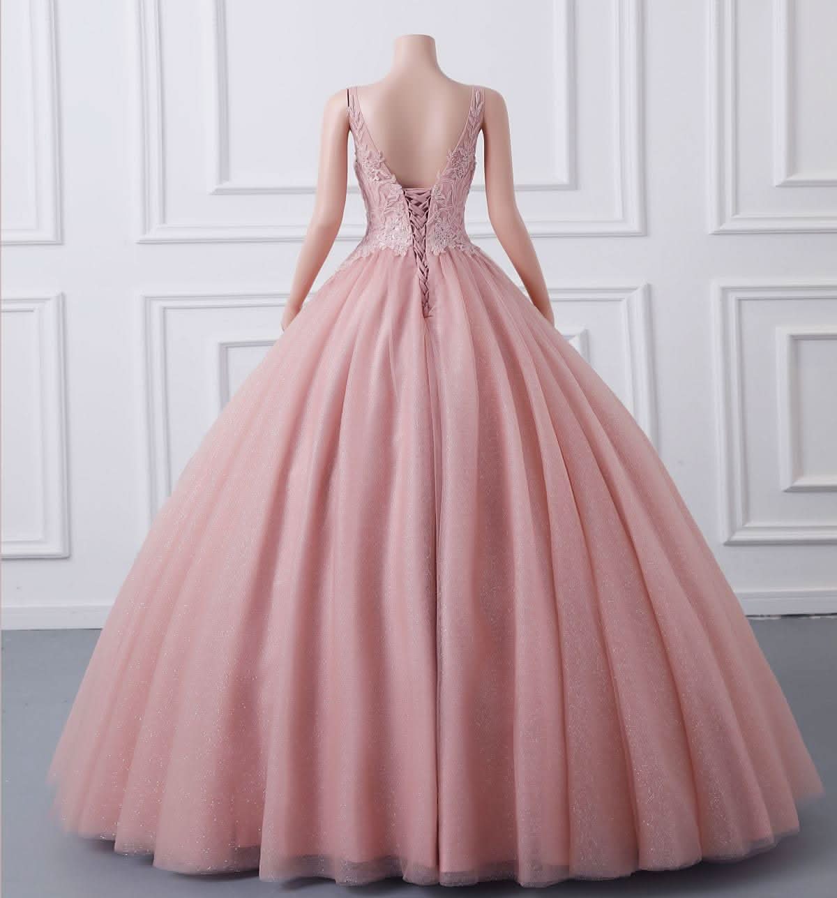 BMbride Women's Beading Sweetheart Ball Gown Tulle Layed Long Quinceanera Dress