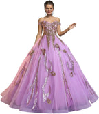 BMbride Women's Beading Sweetheart Ball Gown Tulle Layed Long Quinceanera Dress