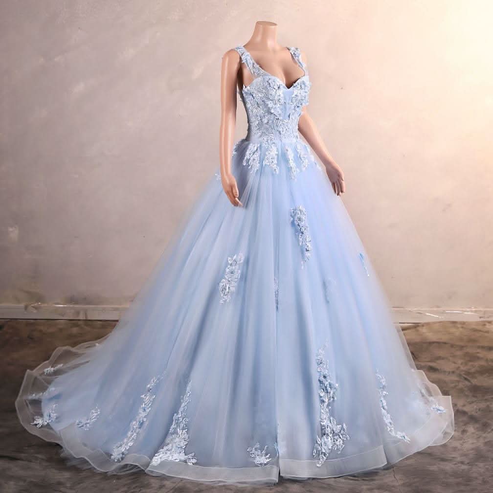 BMbride Women's Beading Sweetheart Ball Gown Tulle Layed Long Quinceanera Dress