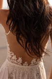 Halter Neck Sleeveless Lace Wedding Dress BM bride