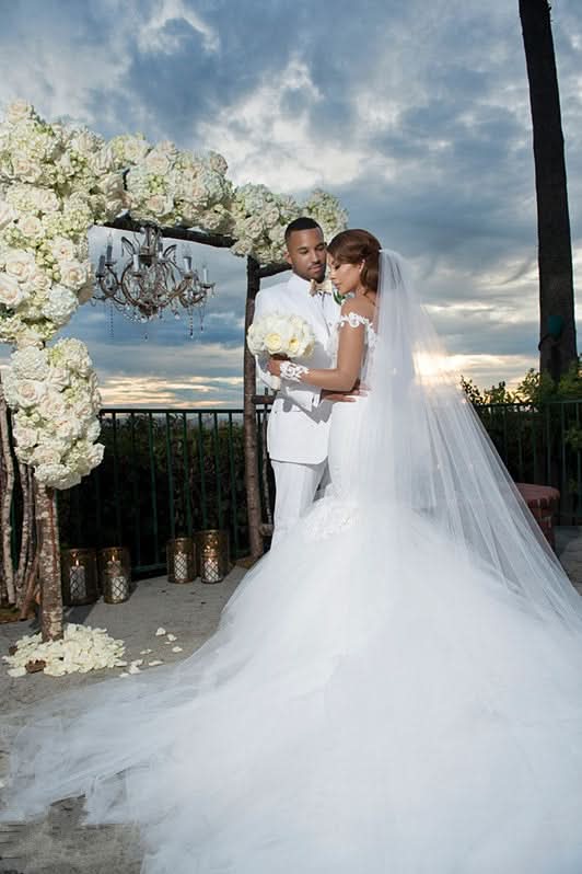 Off-the-Shoulder Mermaid Wedding Dress with Lace Appliques BM bride