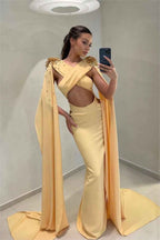 Glamorous Daffodils Sleeveless Long Pleated Prom Dress Online With Beadings