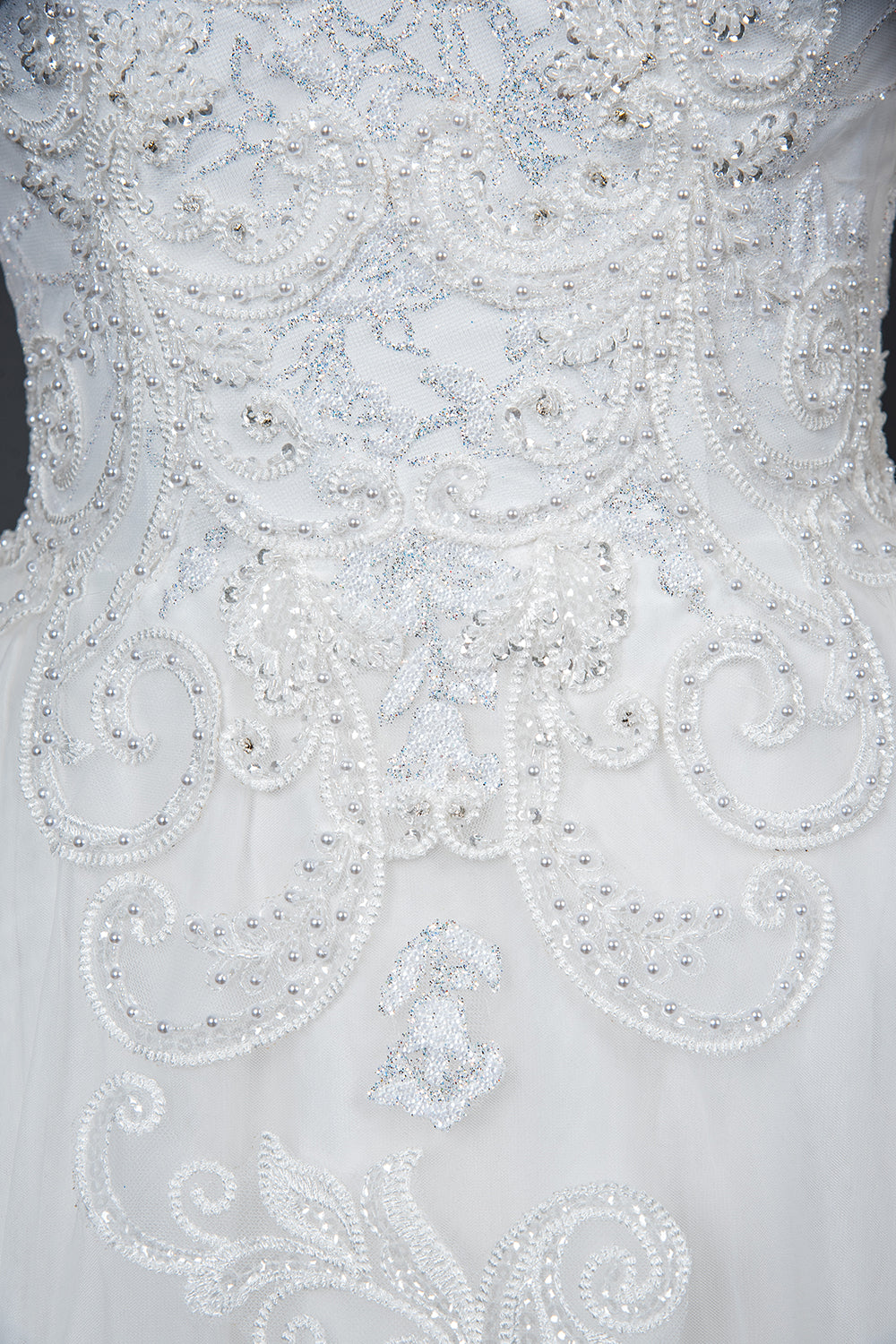 A-Line V-neck Hi-Lo Wedding Dress Open Back Ruffles Tulle With Appliques Lace BM bride