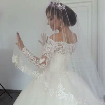 V-neck Spaghetti Straps Backless A-line Wedding Dress Beautiful With Ruffles Tulle BM bride