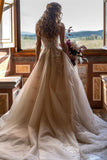 Glamorous Sweetheart Tulle Princess Wedding Dress with Lace Appliques BM bride