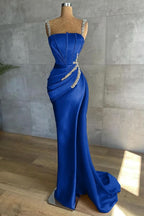 Straps Mermaid Appliques Bead Prom Dress BM bride