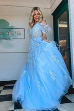 Lovely A-Line V Neck Lace Tulle Prom Dress with Beading and Feathers BM bride