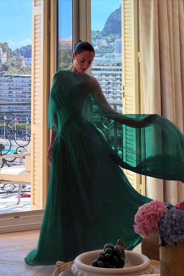 Strapless Sleeveless Long A Line Prom Dress With Pleated Tulle BMBRIDE