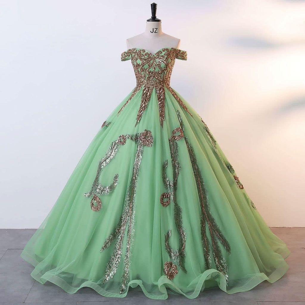 BMbride Women's Beading Sweetheart Ball Gown Tulle Layed Long Quinceanera Dress