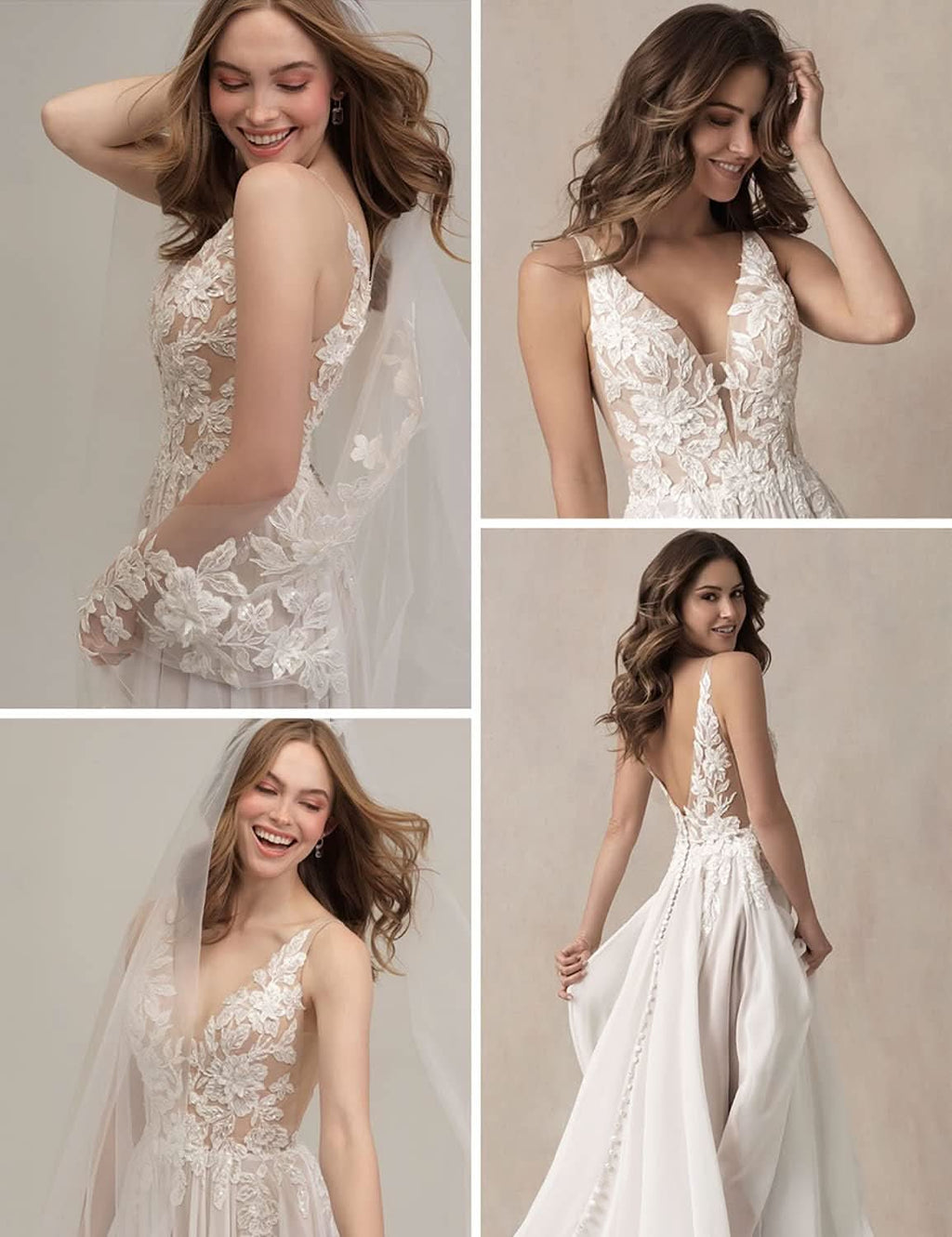 Lace Appliqued Wedding Dresses for Bride 2025 Beach Wedding Bridal Gowns for Women SE002