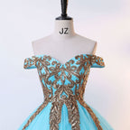 BMbride Women's Beading Sweetheart Ball Gown Tulle Layed Long Quinceanera Dress