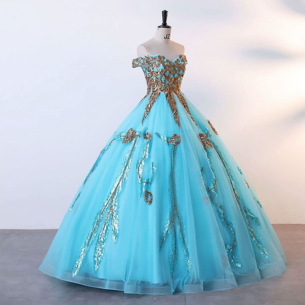 BMbride Women's Beading Sweetheart Ball Gown Tulle Layed Long Quinceanera Dress