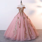 BMbride Women's Beading Sweetheart Ball Gown Tulle Layed Long Quinceanera Dress